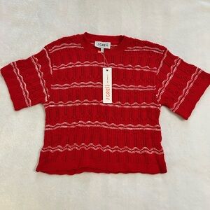 The Greii Los Angeles Red Crew Neck Sweater